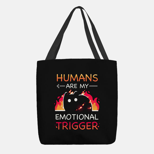 Humans Are My Emotional Trigger-None-Basic Tote-Bag-Vallina84