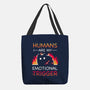 Humans Are My Emotional Trigger-None-Basic Tote-Bag-Vallina84