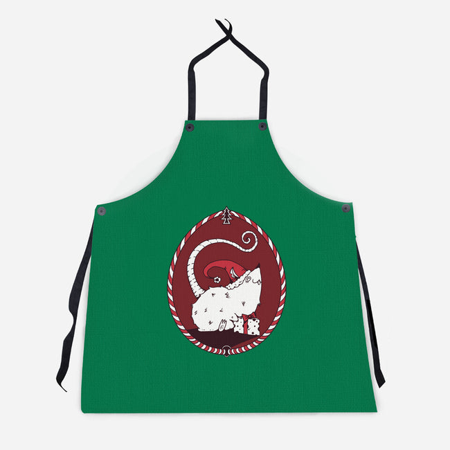 Christmas Rat-Unisex-Kitchen-Apron-D_McCurdy_Art