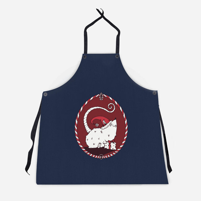 Christmas Rat-Unisex-Kitchen-Apron-D_McCurdy_Art