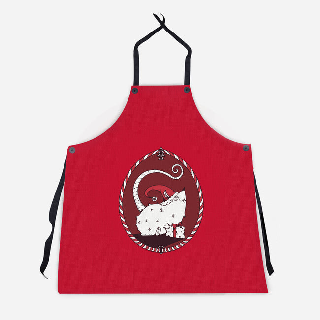 Christmas Rat-Unisex-Kitchen-Apron-D_McCurdy_Art