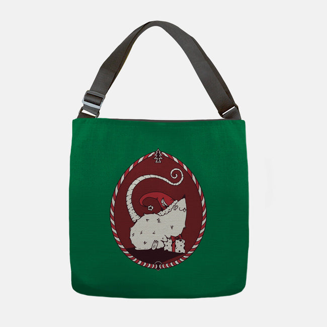 Christmas Rat-None-Adjustable Tote-Bag-D_McCurdy_Art