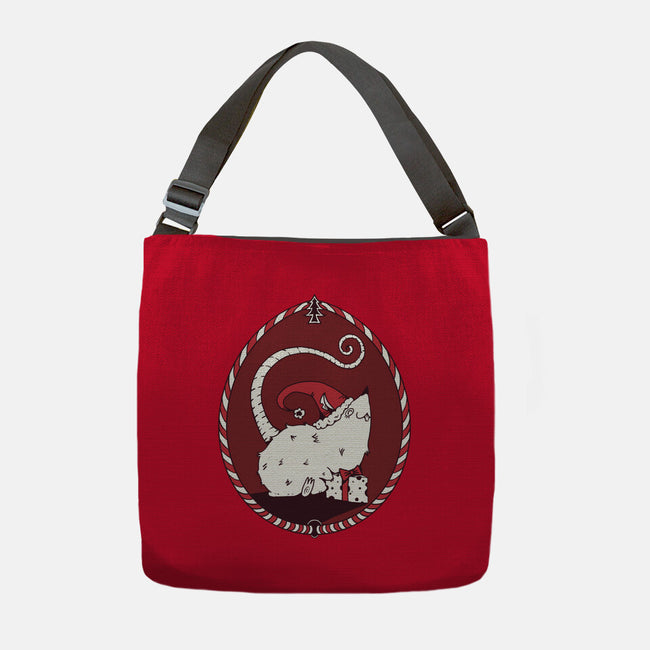 Christmas Rat-None-Adjustable Tote-Bag-D_McCurdy_Art