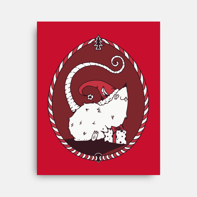 Christmas Rat-None-Stretched-Canvas-D_McCurdy_Art