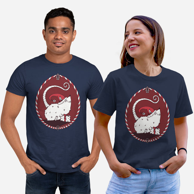 Christmas Rat-Unisex-Basic-Tee-D_McCurdy_Art