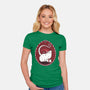 Christmas Rat-Womens-Fitted-Tee-D_McCurdy_Art