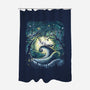 Starry Nightmare-None-Polyester-Shower Curtain-zascanauta