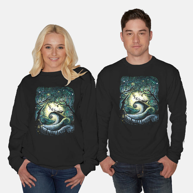 Starry Nightmare-Unisex-Crew Neck-Sweatshirt-zascanauta