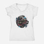 The Great Galactic Battle-Womens-V-Neck-Tee-glitchygorilla