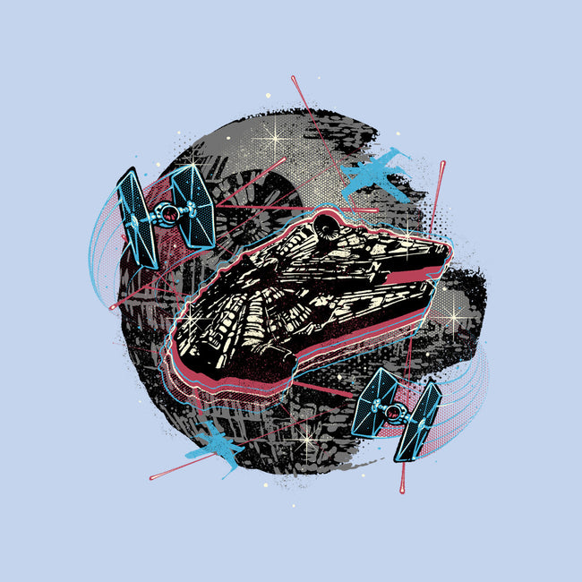 The Great Galactic Battle-Womens-Fitted-Tee-glitchygorilla