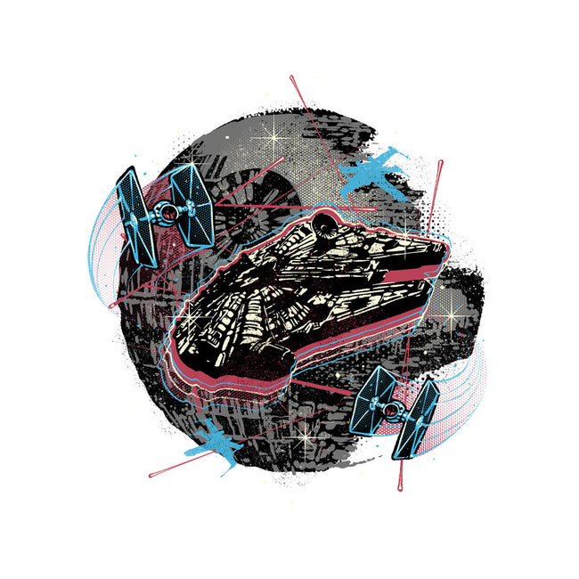 The Great Galactic Battle-None-Adjustable Tote-Bag-glitchygorilla