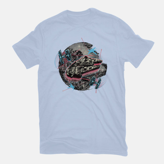 The Great Galactic Battle-Mens-Heavyweight-Tee-glitchygorilla