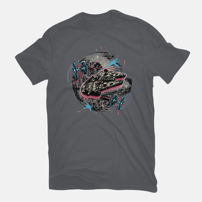 The Great Galactic Battle-Mens-Heavyweight-Tee-glitchygorilla
