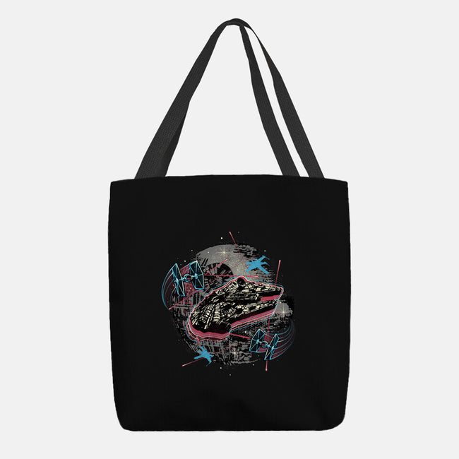 The Great Galactic Battle-None-Basic Tote-Bag-glitchygorilla