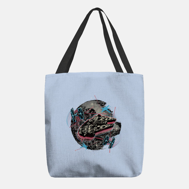 The Great Galactic Battle-None-Basic Tote-Bag-glitchygorilla