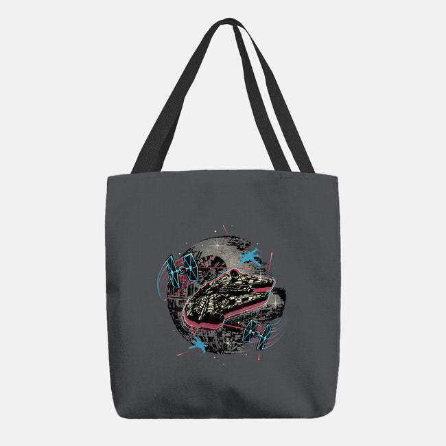 The Great Galactic Battle-None-Basic Tote-Bag-glitchygorilla