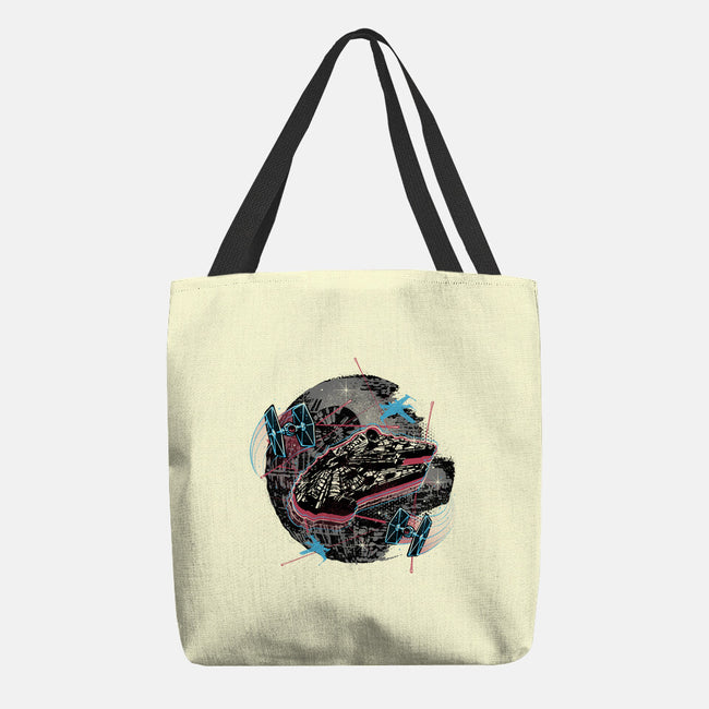 The Great Galactic Battle-None-Basic Tote-Bag-glitchygorilla