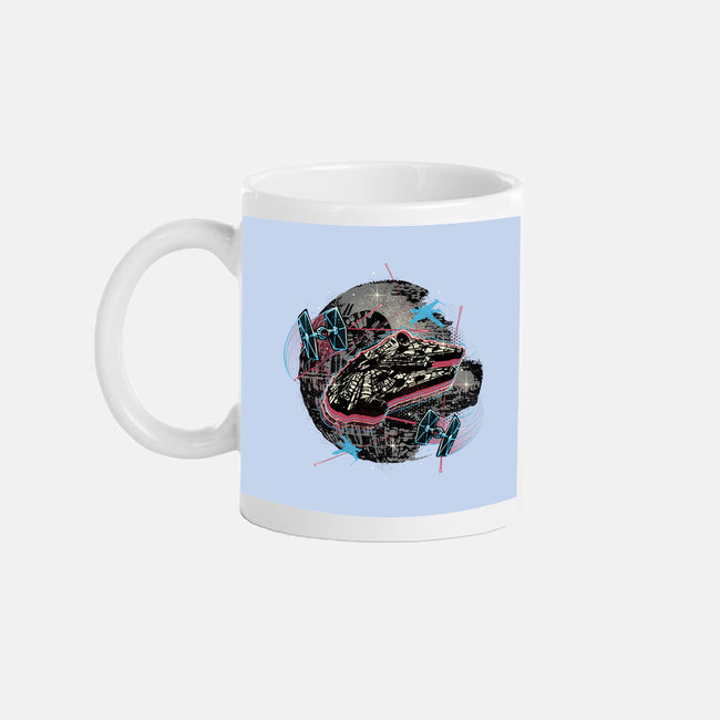 The Great Galactic Battle-None-Mug-Drinkware-glitchygorilla