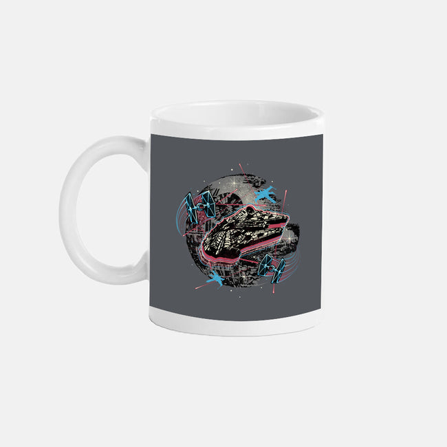The Great Galactic Battle-None-Mug-Drinkware-glitchygorilla