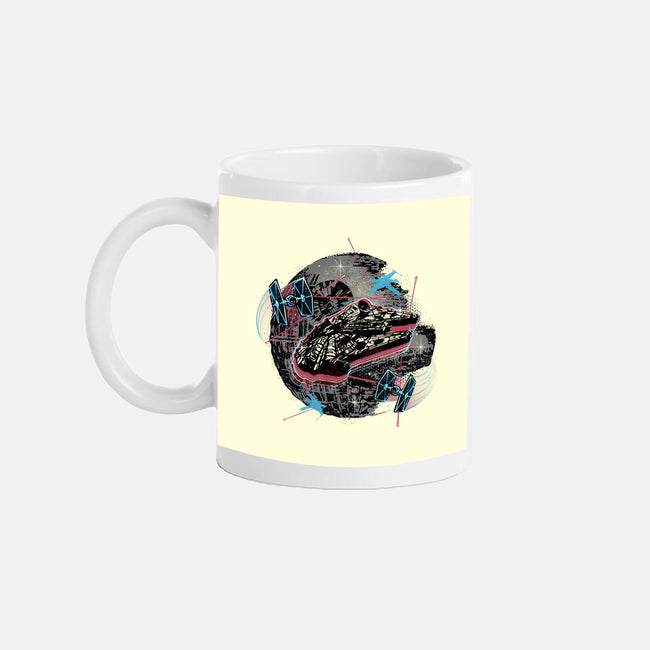 The Great Galactic Battle-None-Mug-Drinkware-glitchygorilla