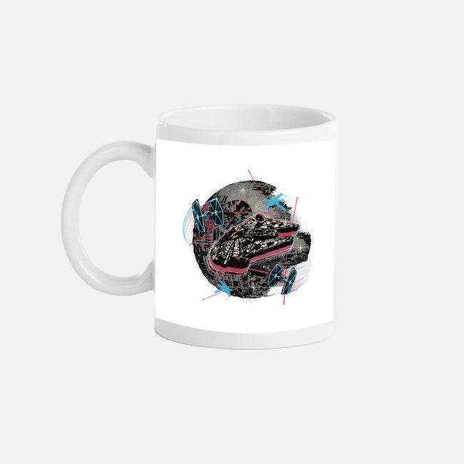 The Great Galactic Battle-None-Mug-Drinkware-glitchygorilla