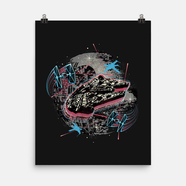 The Great Galactic Battle-None-Matte-Poster-glitchygorilla