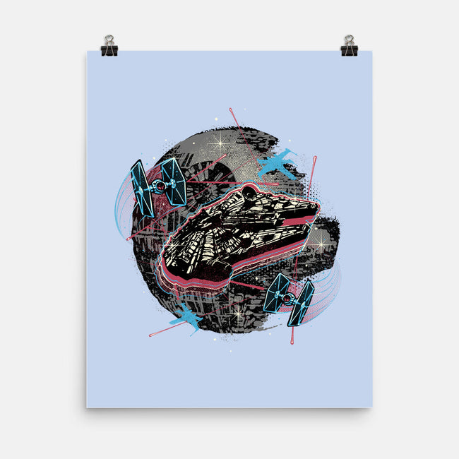 The Great Galactic Battle-None-Matte-Poster-glitchygorilla