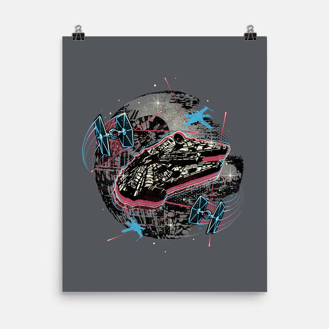 The Great Galactic Battle-None-Matte-Poster-glitchygorilla