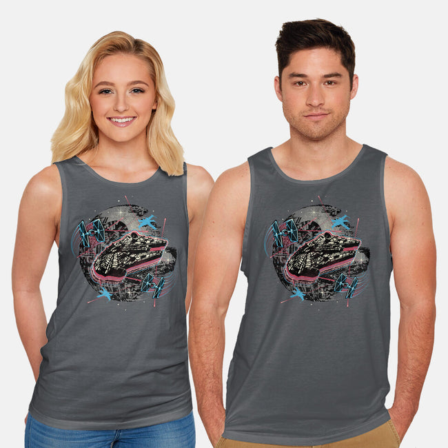 The Great Galactic Battle-Unisex-Basic-Tank-glitchygorilla