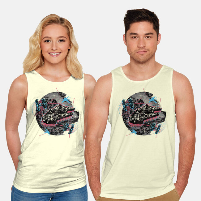The Great Galactic Battle-Unisex-Basic-Tank-glitchygorilla