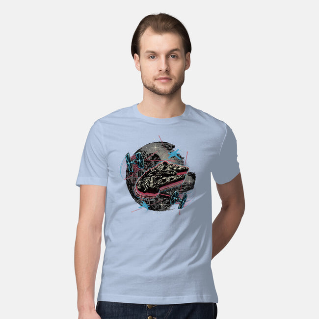 The Great Galactic Battle-Mens-Premium-Tee-glitchygorilla