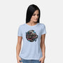 The Great Galactic Battle-Womens-Basic-Tee-glitchygorilla