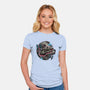 The Great Galactic Battle-Womens-Fitted-Tee-glitchygorilla
