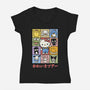 The Cuteness Tour-Womens-V-Neck-Tee-kg07