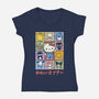 The Cuteness Tour-Womens-V-Neck-Tee-kg07