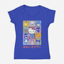 The Cuteness Tour-Womens-V-Neck-Tee-kg07