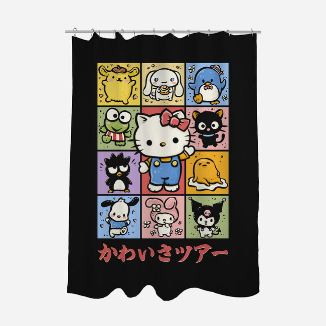 The Cuteness Tour-None-Polyester-Shower Curtain-kg07