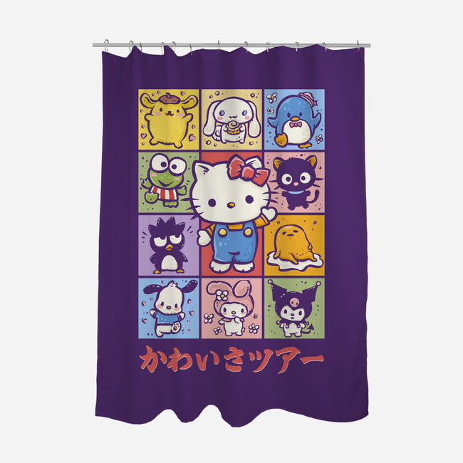 The Cuteness Tour-None-Polyester-Shower Curtain-kg07