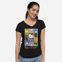 The Cuteness Tour-Womens-V-Neck-Tee-kg07