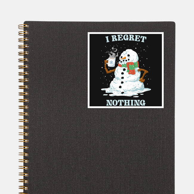 Hot Coffee And No Regrets-None-Glossy-Sticker-kg07