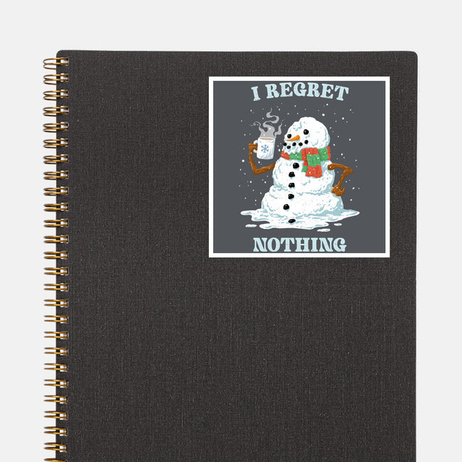 Hot Coffee And No Regrets-None-Glossy-Sticker-kg07