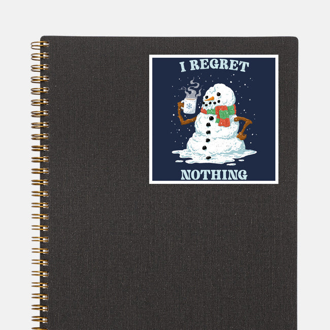 Hot Coffee And No Regrets-None-Glossy-Sticker-kg07