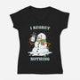 Hot Coffee And No Regrets-Womens-V-Neck-Tee-kg07