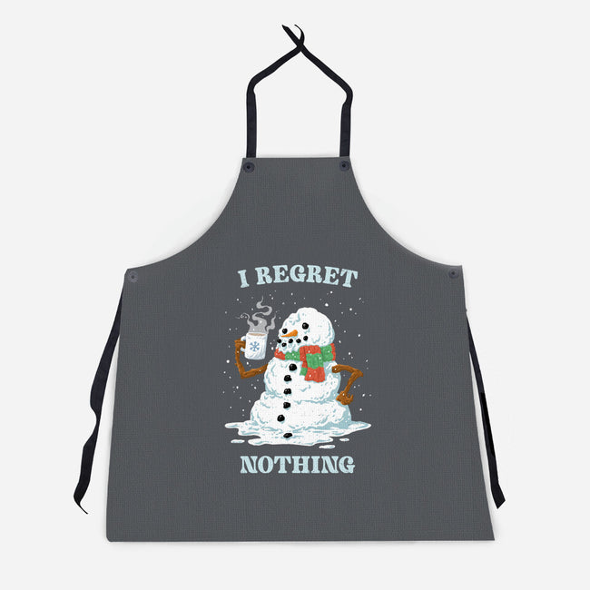 Hot Coffee And No Regrets-Unisex-Kitchen-Apron-kg07