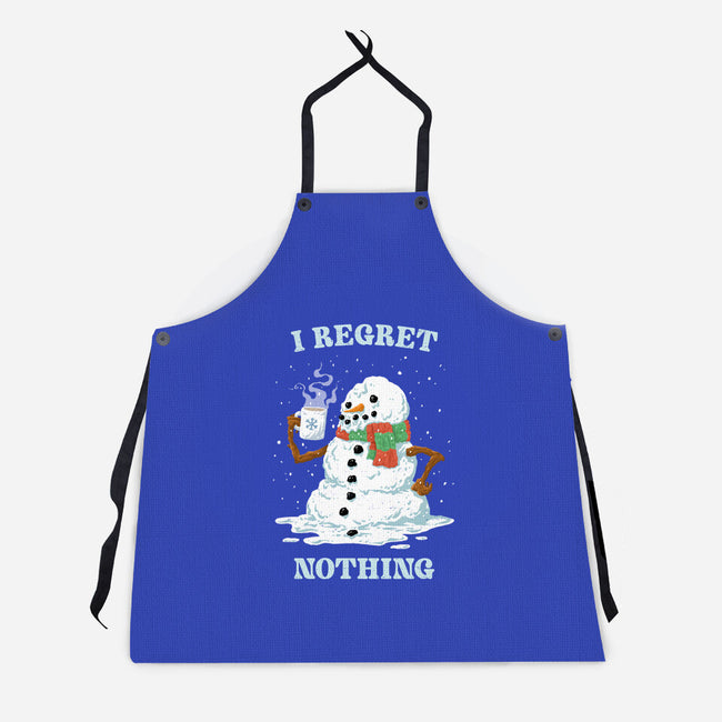 Hot Coffee And No Regrets-Unisex-Kitchen-Apron-kg07