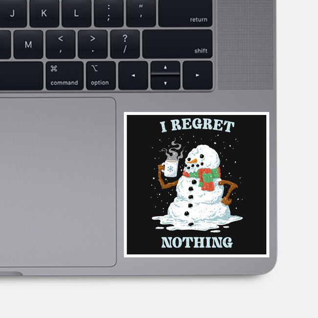 Hot Coffee And No Regrets-None-Glossy-Sticker-kg07