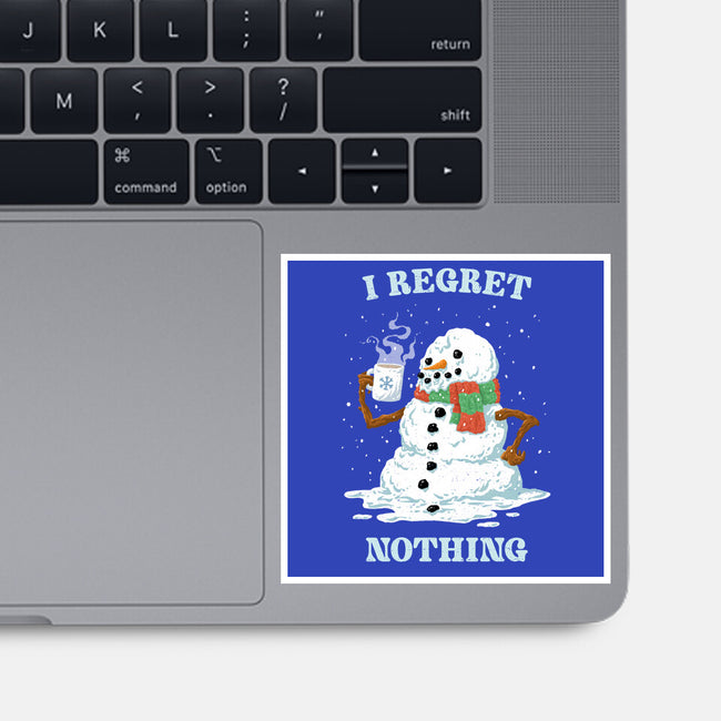 Hot Coffee And No Regrets-None-Glossy-Sticker-kg07