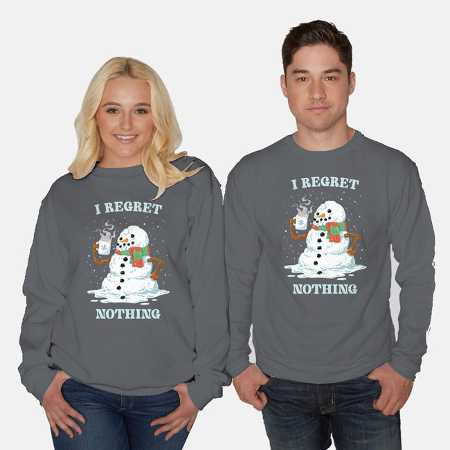 Hot Coffee And No Regrets-Unisex-Crew Neck-Sweatshirt-kg07