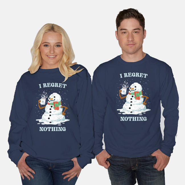 Hot Coffee And No Regrets-Unisex-Crew Neck-Sweatshirt-kg07