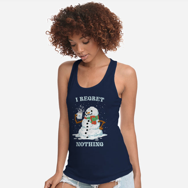 Hot Coffee And No Regrets-Womens-Racerback-Tank-kg07